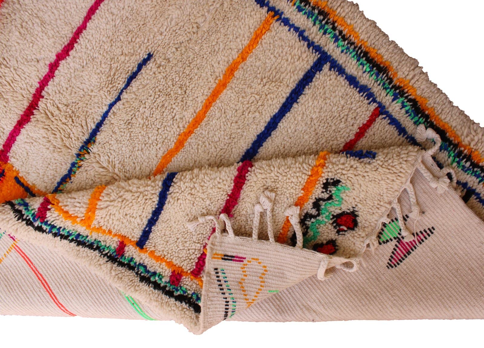 artisan-handmade-moroccan-carpet Contemporary Berber area rug with minimalist abstract design.