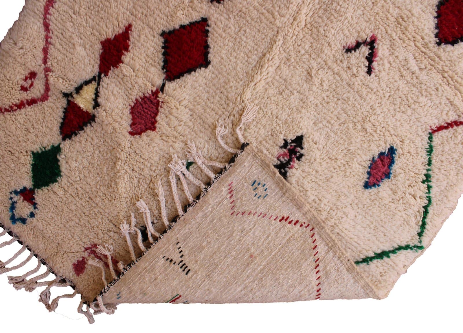 artisan-handmade-moroccan-wool-rug handmade wool area rug for living room