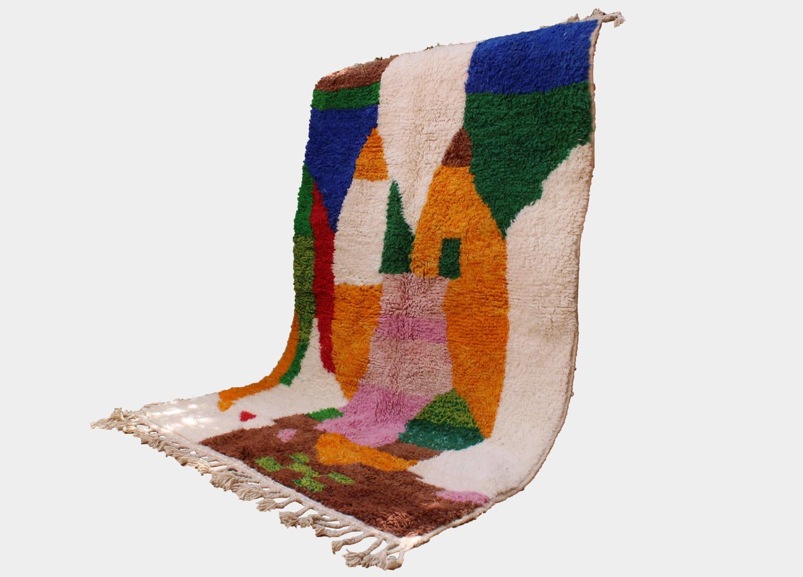 atlas-mountains-multicolor-wool-rug Handmade Multicolor Moroccan Wool Rug – Beni Ourain Berber Area Carpet