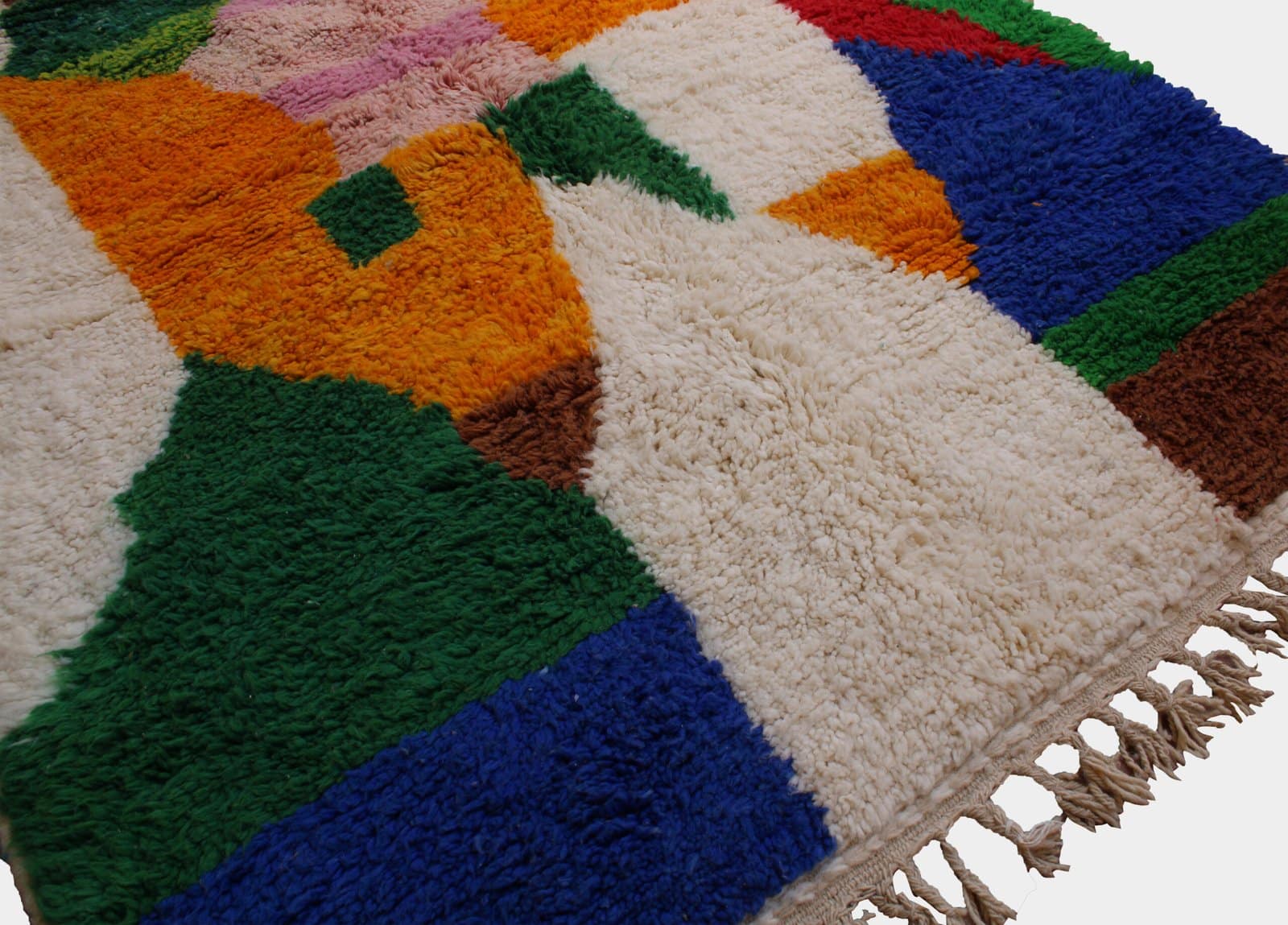 colorful-berber-moroccan-wool-rug Handmade Multicolor Moroccan Wool Rug – Beni Ourain Berber Area Carpet