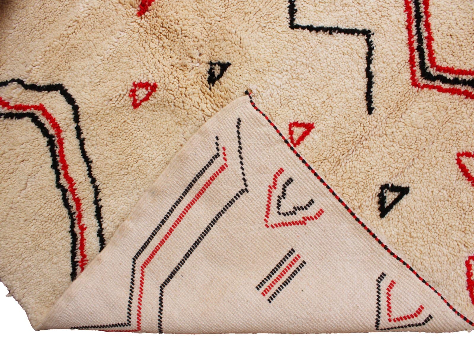 luxury-cream-moroccan-area-rug Handmade Cream Moroccan Rug - Azilal Wool Rug