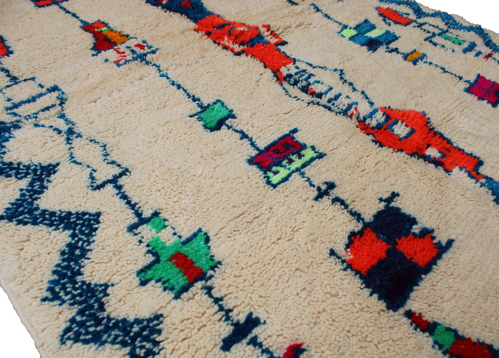 modern-cream-blue-moroccan-rug blue moroccan rug