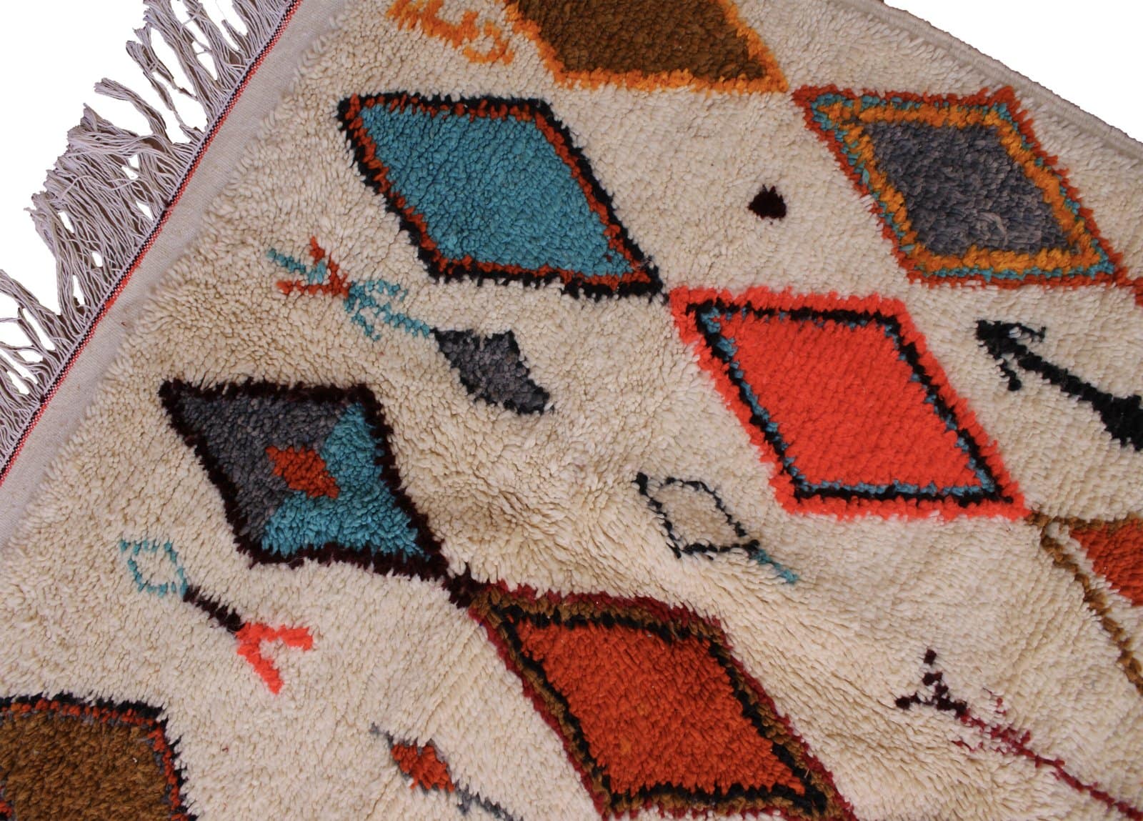 thick-wool-moroccan-diamond-rug handmade berber rug