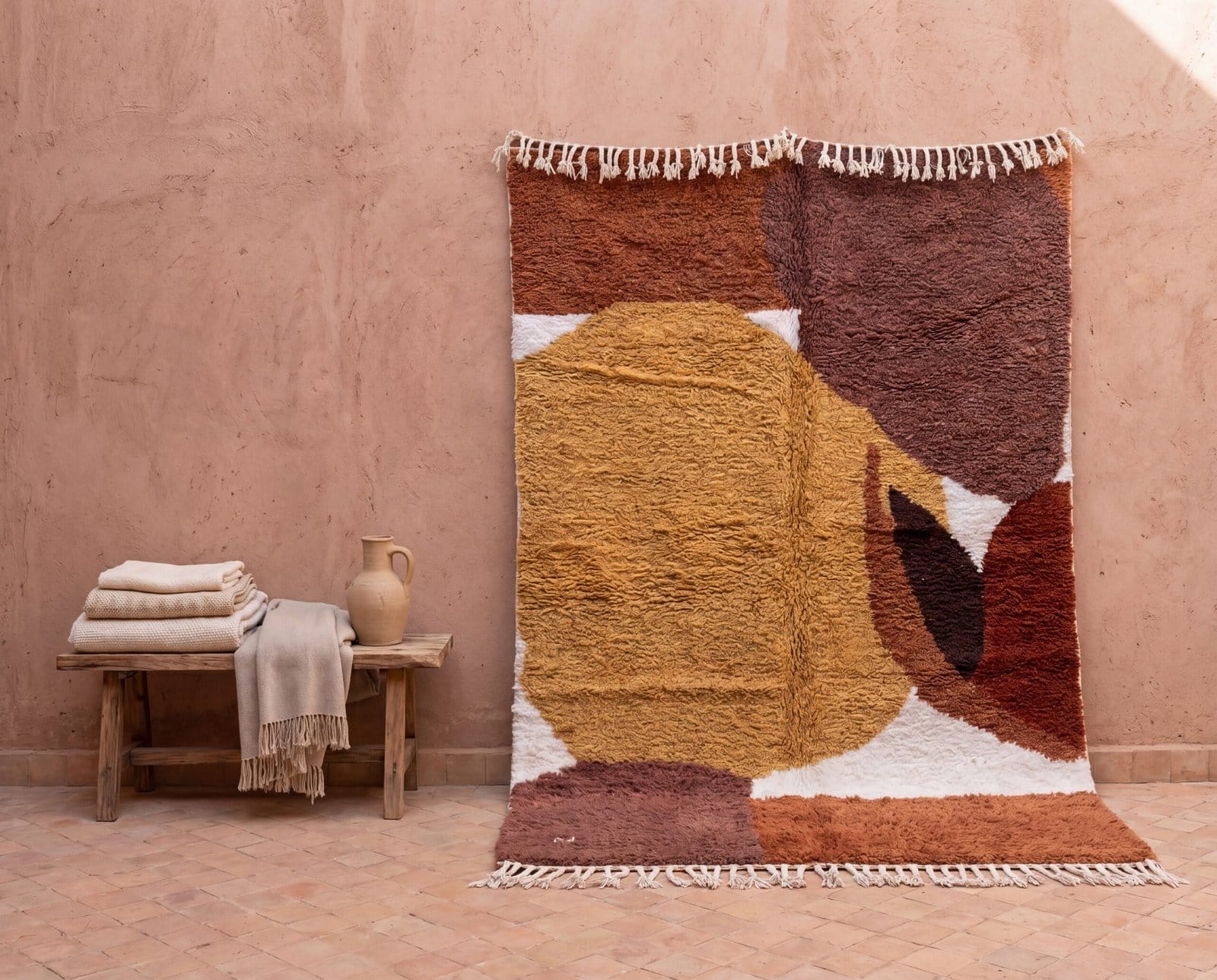 abstract-moroccan-berber-rug-neutral-boho-home-decor-jpeg Terracotta Moroccan Rug, Modern Earthy Moroccan Rug