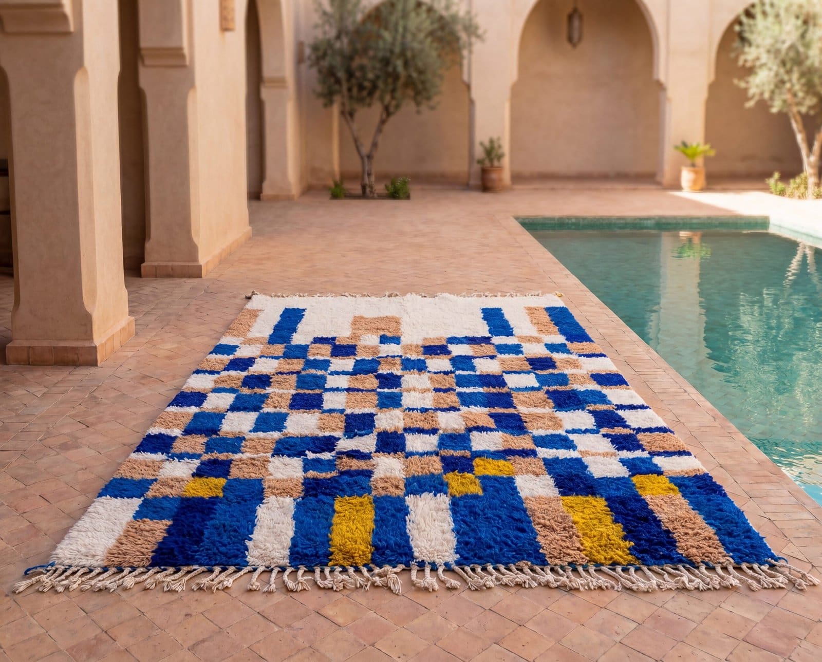 boho-moroccan-rug-colorful-etsy-best-seller-carpet Handmade Moroccan Azilal Rug | Blue Berber Wool Geometric Carpet