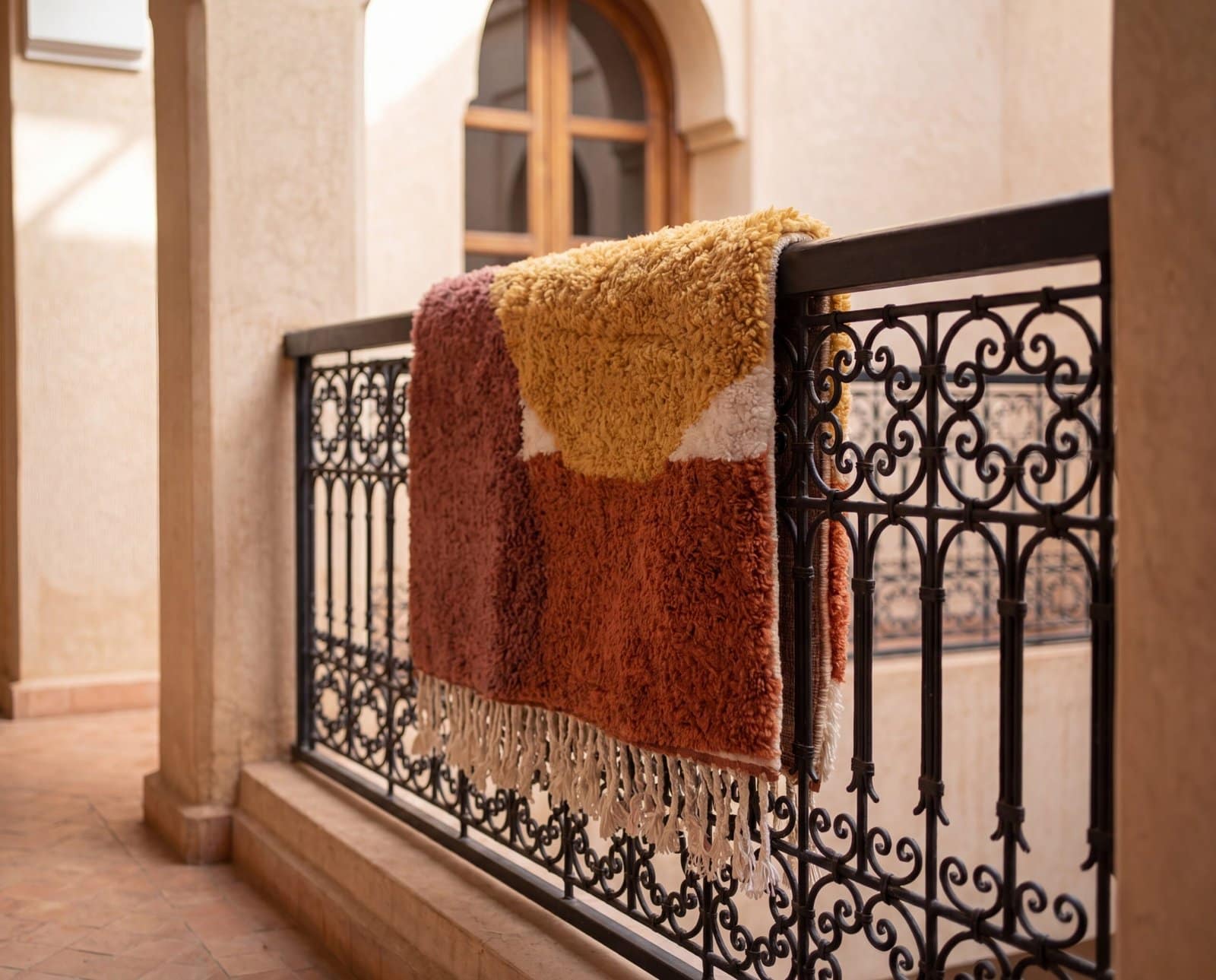 contemporary-berber-rug-abstract-geometric-design Terracotta Moroccan Rug, Modern Earthy Moroccan Rug