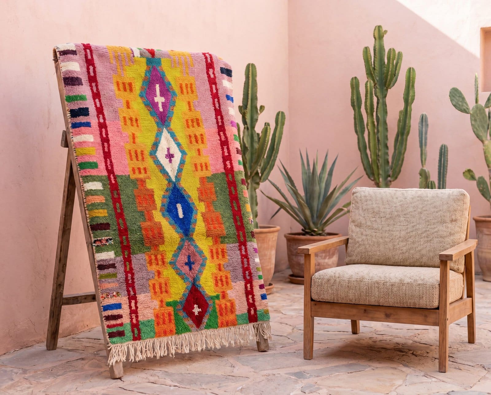 contemporary-colorful-moroccan-wool-area-rug Colorful Moroccan Rug, Artistic Moroccan Wool Rug, Custom Morrocan Rug, Handmade Carpet