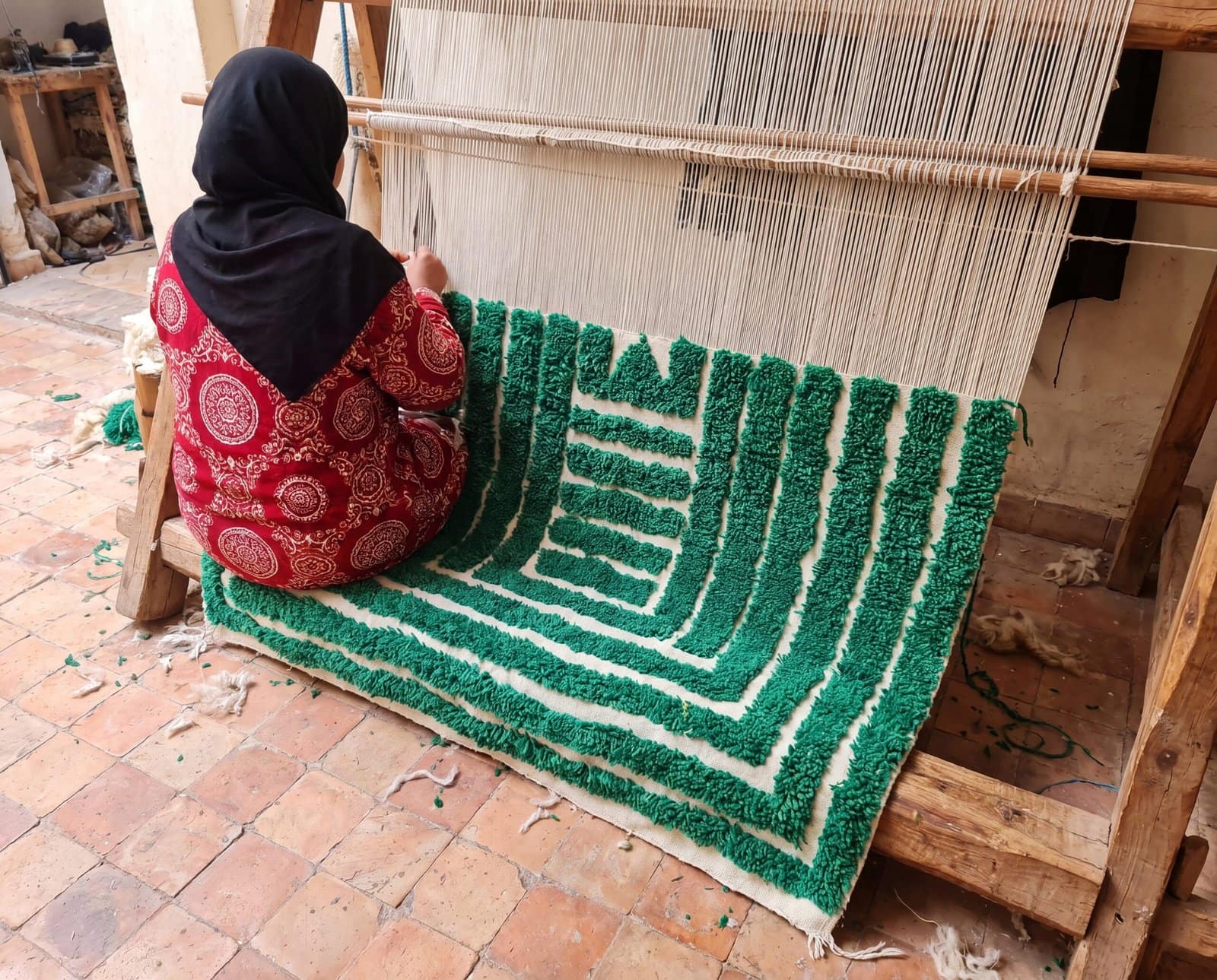 green-beni-mrirt-rug-authentic-moroccan-wool-rug-modern-boho-decor jjsj