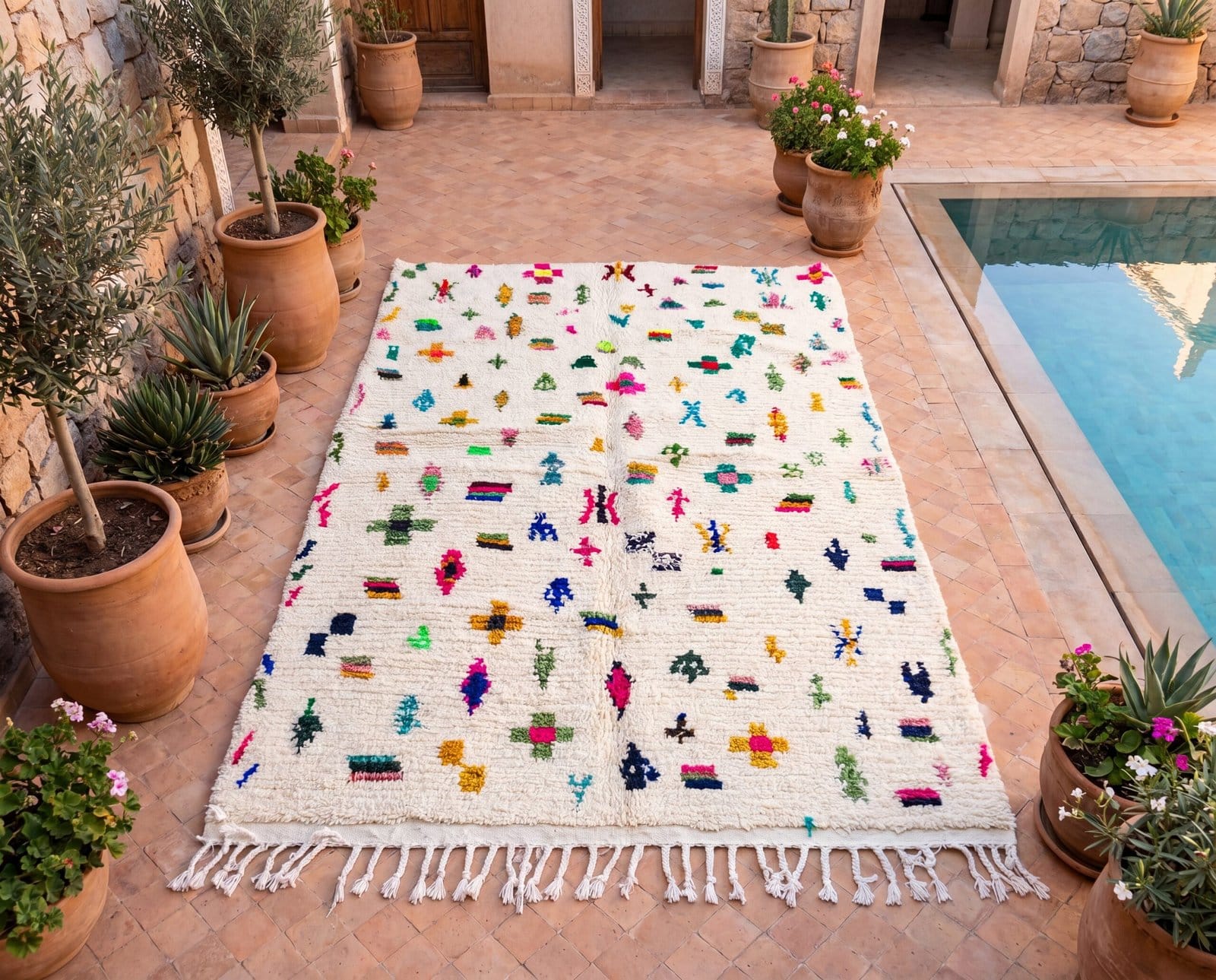 luxury-azilal-moroccan-rug-soft-wool-area-carpet Amazigh Symbol Moroccan Rug | Handmade Berber Wool Carpet | Tifinagh Geometric Area Rug | Tribal Boho Home Decor | Custom Size Rugs