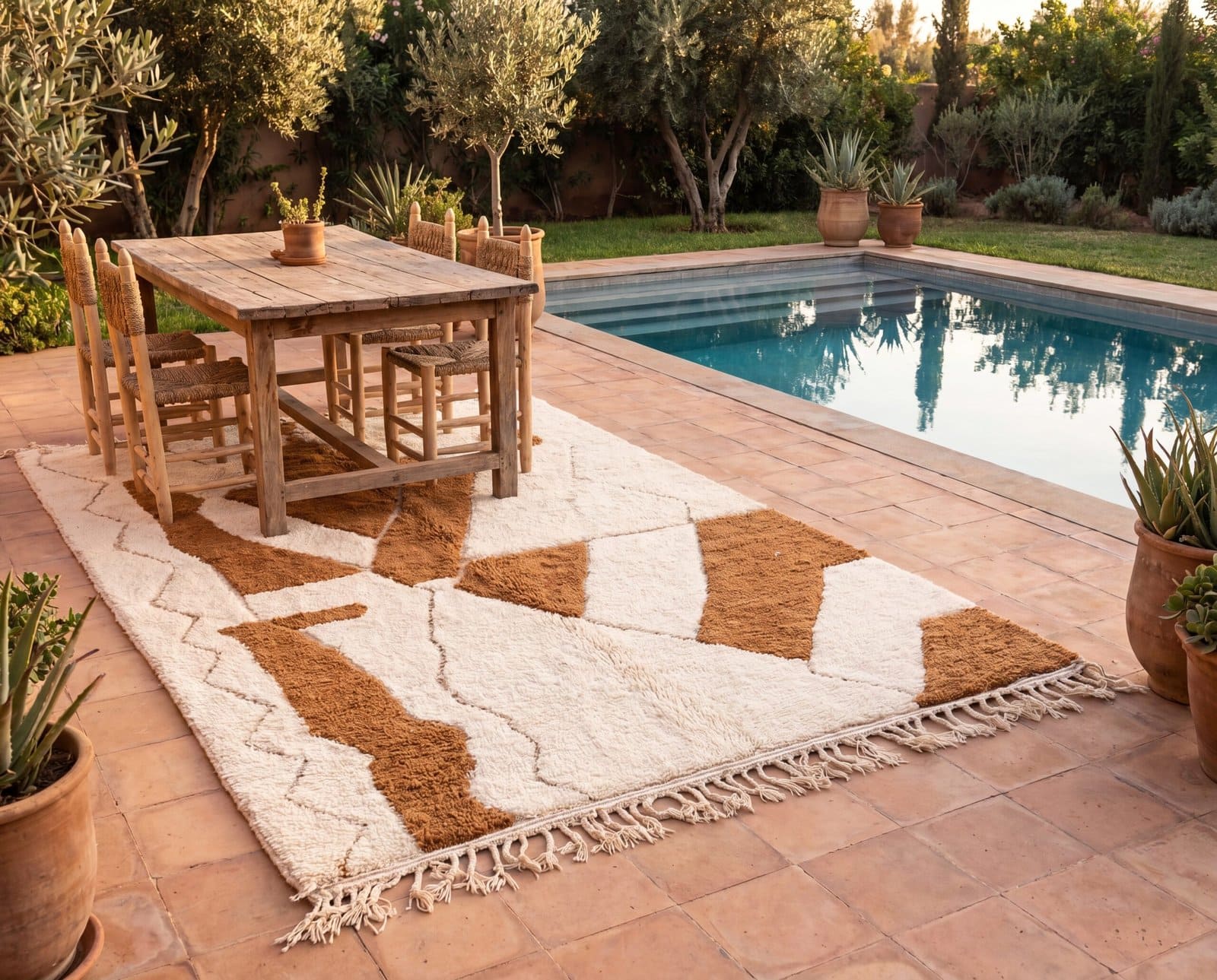 minimalist-moroccan-rug-neutral-geometric-living-room-rug Brown & White Geometric Beni Ourain Rug | Handmade Moroccan Wool Area Rug | Berber Tribal Carpet | Modern Boho Home Deco | Custom Size Rugs