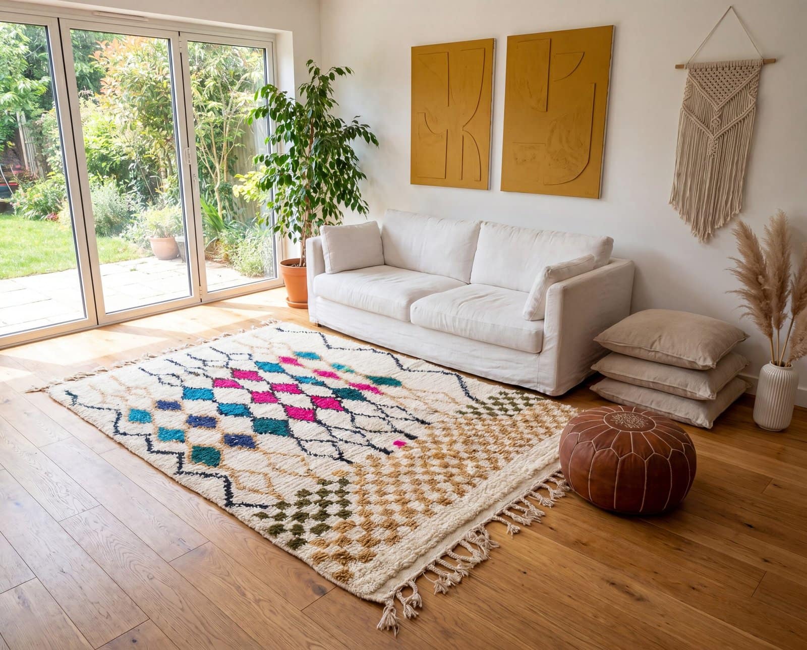 plush-moroccan-wool-rug-boho-living-room-area-carpet db