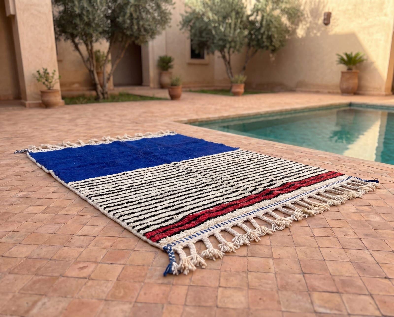 royal-blue-moroccan-rug-soft-handmade-wool-area-carpet Cobalt Blue Berber Rug | Authentic Handwoven Wool Tribal Moroccan Area Rug