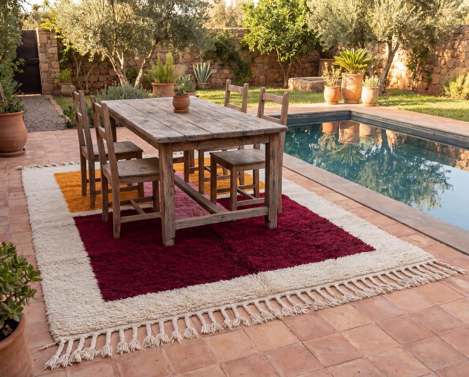 soft-wool-area-moroccan-rug Handmade Beni Ourain Wool Rug, Colorful Moroccan Geometric Area Rug
