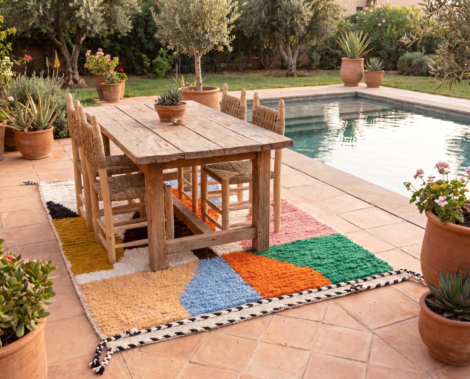 statement-moroccan-rug-vibrant-geometric-wool-bohemian-area-rug hduhd