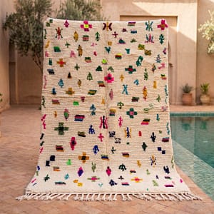 amazigh-symbol-moroccan-rug-handmade-berber-wool-carpet Amazigh Symbol Moroccan Rug | Handmade Berber Wool Carpet | Tifinagh Geometric Area Rug | Tribal Boho Home Decor | Custom Size Rugs
