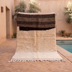 moroccan-wool-rug-ivory-brown-berber-area-rug-handmade-jpg Luxury Beni Ourain Rug | Ivory & Brown Handmade Moroccan Wool Area Rug