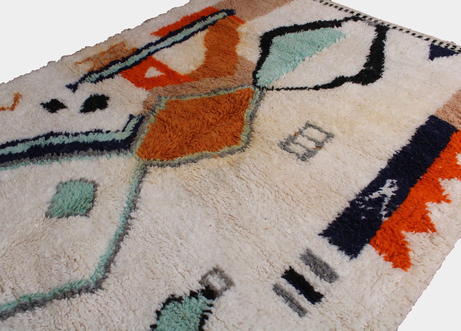 handmade-moroccan-beni-ourain-area-rug Handmade Moroccan Colorful Wool Rug – Beni Ourain Berber Area Rug
