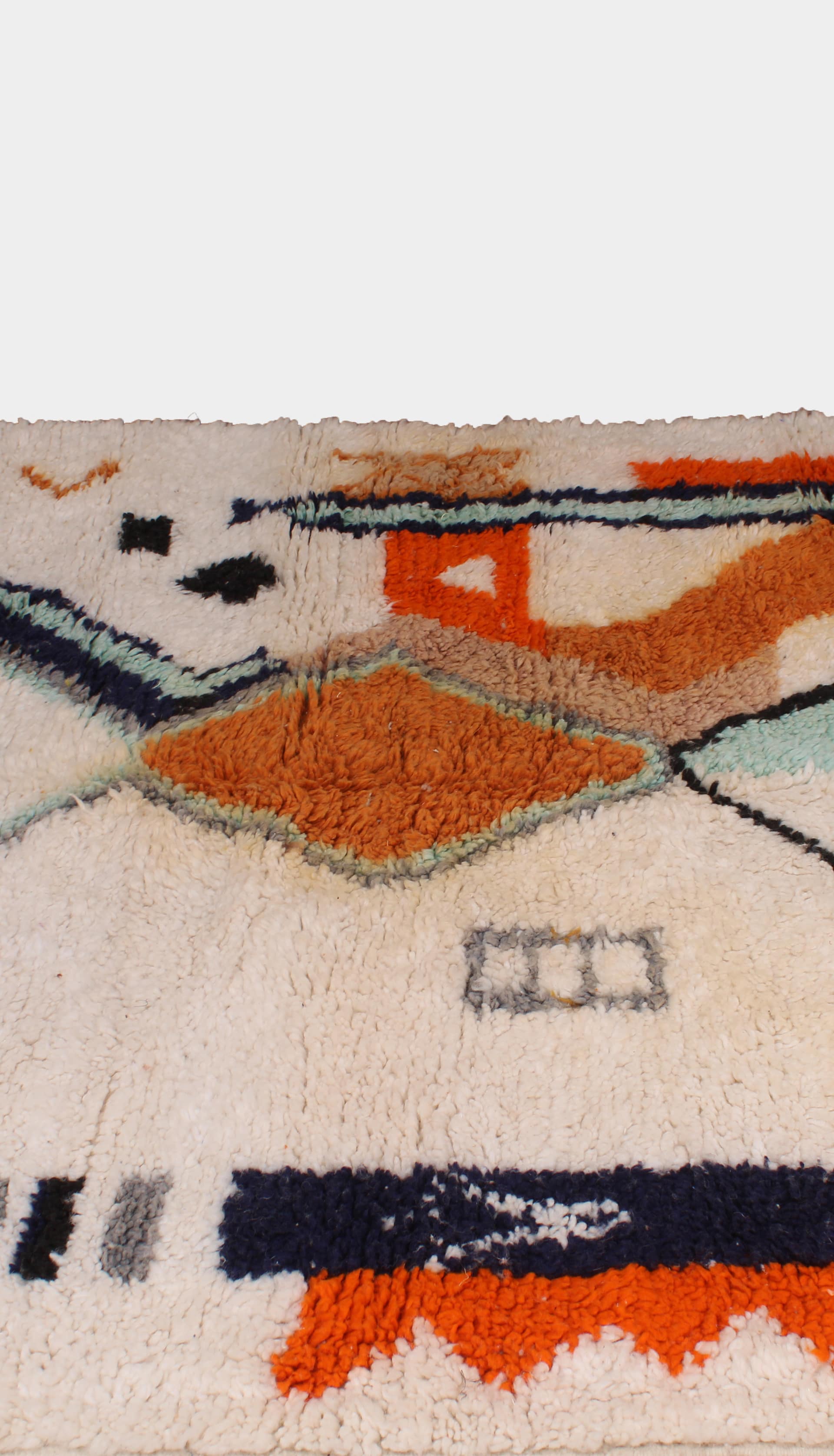 vibrant-beni-ourain-moroccan-carpet Handmade Moroccan Colorful Wool Rug – Beni Ourain Berber Area Rug