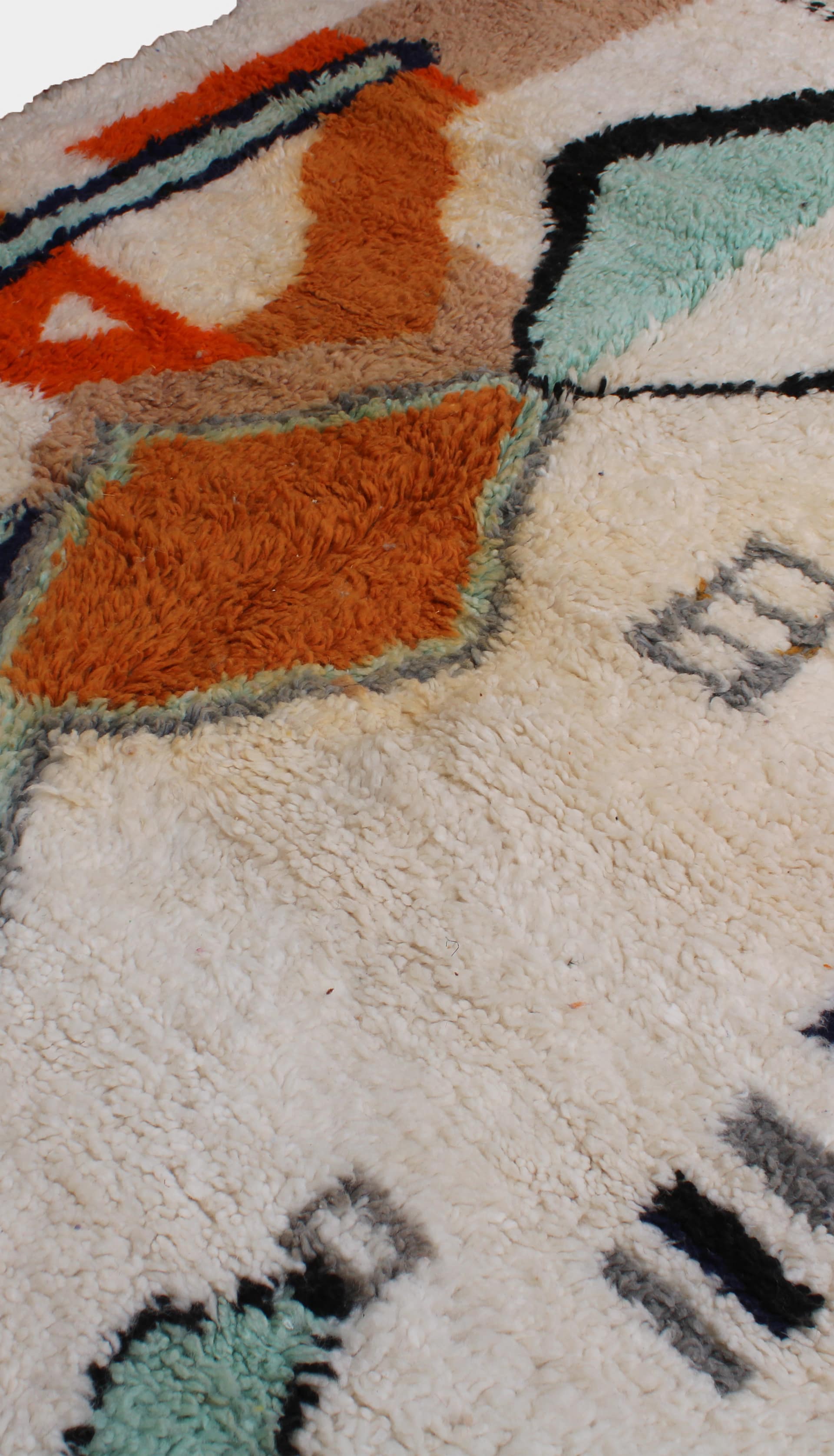 handmade-moroccan-beni-ourain-area-rug Handmade Moroccan Colorful Wool Rug – Beni Ourain Berber Area Rug
